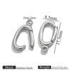 Jewelry Accessories Stainless Steel Button Handmade Electroplated For Necklace And Bracelet