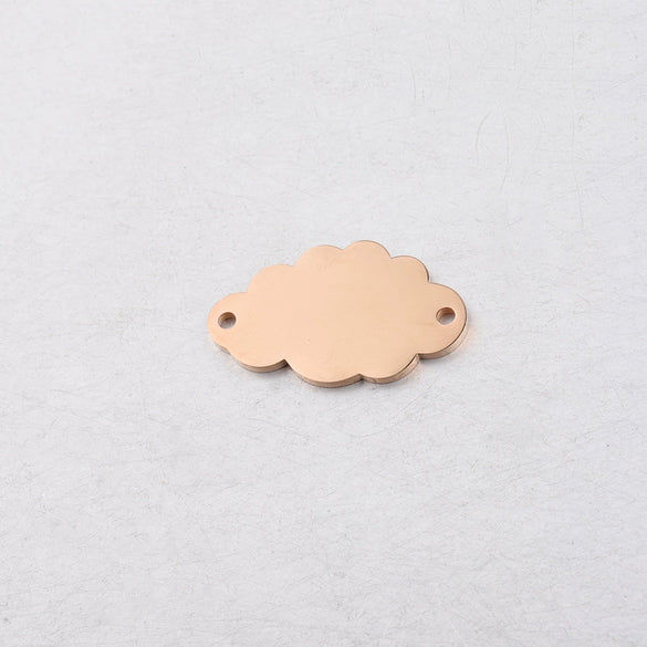 Jewelry Accessories Stainless Steel Cloud Pendant Mirror Polished Glossy Minimalist