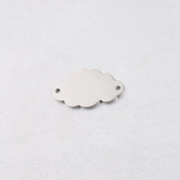 Jewelry Accessories Stainless Steel Cloud Pendant Mirror Polished Glossy Minimalist