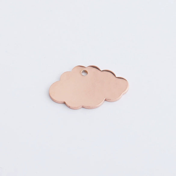 Jewelry Accessories Stainless Steel Cloud Pendant Mirror Polished Glossy Minimalist