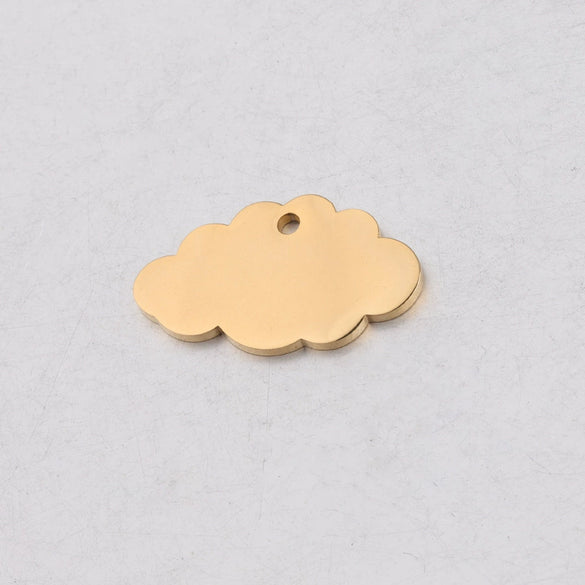 Jewelry Accessories Stainless Steel Cloud Pendant Mirror Polished Glossy Minimalist