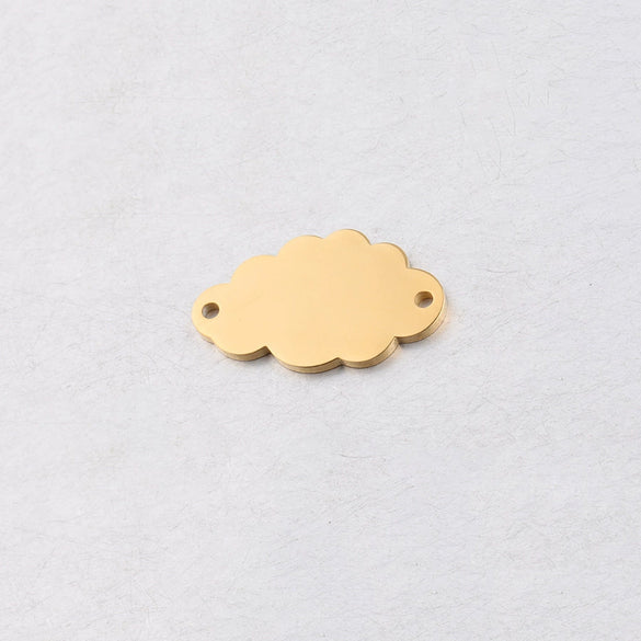Jewelry Accessories Stainless Steel Cloud Pendant Mirror Polished Glossy Minimalist