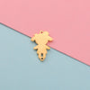 Jewelry Accessories Stainless Steel Creative Bracelet Pendant With Girl Wearing Crown Cartoon Character Pattern And Electroplating Process