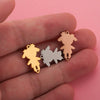 Jewelry Accessories Stainless Steel Creative Bracelet Pendant With Girl Wearing Crown Cartoon Character Pattern And Electroplating Process
