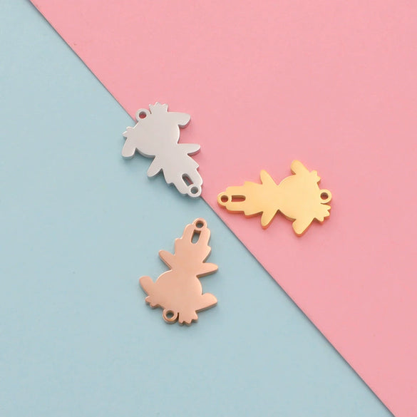 Jewelry Accessories Stainless Steel Creative Bracelet Pendant With Girl Wearing Crown Cartoon Character Pattern And Electroplating Process