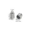 Jewelry Accessories Stainless Steel Cylinder Hanging Bucket Chain Buckle Leather Rope Connection Buckle Vacuum Plated Handmade