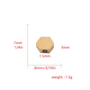 Jewelry Accessories Stainless Steel Diamond Bead Polygon Pendant Electroplated