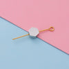 Jewelry Accessories Stainless Steel Diamond Bead Polygon Pendant Electroplated