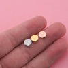 Jewelry Accessories Stainless Steel Diamond Bead Polygon Pendant Electroplated