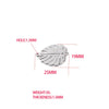 Jewelry Accessories Stainless Steel Double Hole Hollow Leaf Pendant Mirror Polished