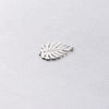 Jewelry Accessories Stainless Steel Double Hole Hollow Leaf Pendant Mirror Polished