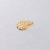 Jewelry Accessories Stainless Steel Double Hole Hollow Leaf Pendant Mirror Polished