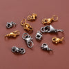 Jewelry Accessories Stainless Steel Double Ring Lobster Clasp Electroplating Finishing Combination Connection Buckle For Necklace And Bracelet