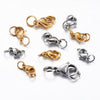 Jewelry Accessories Stainless Steel Double Ring Lobster Clasp Electroplating Finishing Combination Connection Buckle For Necklace And Bracelet