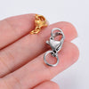 Jewelry Accessories Stainless Steel Double Ring Lobster Clasp Electroplating Finishing Combination Connection Buckle For Necklace And Bracelet
