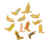 Jewelry Accessories Stainless Steel Dripping Oil Western Cowboy Boots Pendants For Men And Women