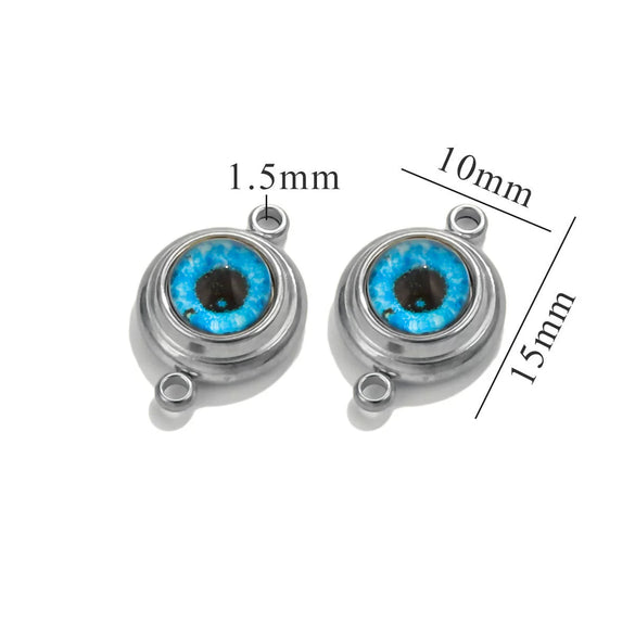 Jewelry Accessories Stainless Steel Electroplated Acrylic Eye Pendant With Round Heart Fivepointed Star Shapes