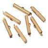 Jewelry Accessories Stainless Steel Electroplated Bead Chain Tube Sliding Buckle Tassel Earrings