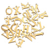 Jewelry Accessories Stainless Steel English Letter Pendant Bracelet Necklace 18K Electroplated