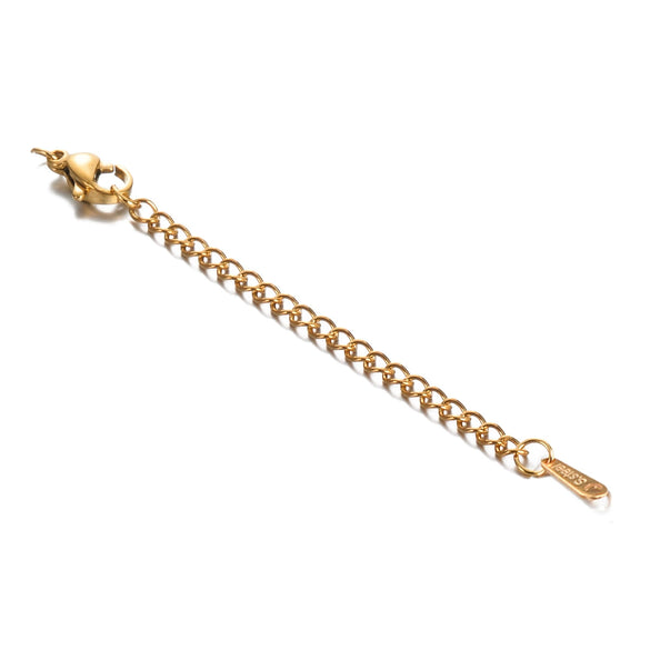 Jewelry Accessories Stainless Steel Extended Chain Lettering Tag Electroplating Diy Homemade Necklace Bracelet