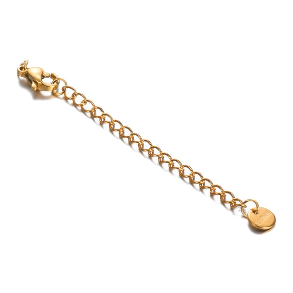 Jewelry Accessories Stainless Steel Extended Chain Lettering Tag Electroplating Diy Homemade Necklace Bracelet