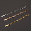 Jewelry Accessories Stainless Steel Extended Chain With Tag Electroplated