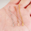 Jewelry Accessories Stainless Steel Extended Chain With Tag Electroplated