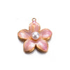 Jewelry Accessories Stainless Steel Floral Dripping Oil Style Pendant Bracelet And Earrings Material
