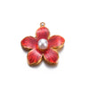 Jewelry Accessories Stainless Steel Floral Dripping Oil Style Pendant Bracelet And Earrings Material
