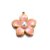 Jewelry Accessories Stainless Steel Floral Dripping Oil Style Pendant Bracelet And Earrings Material