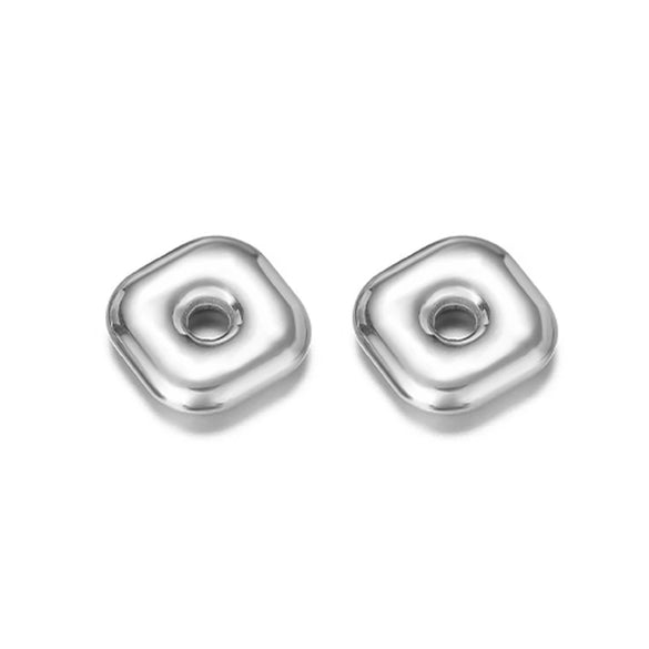 Jewelry Accessories Stainless Steel Flowers Geometric Fivepointed Star Square Gasket Beads Electroplated Pendant For Necklace Bracelet