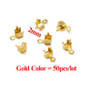 Jewelry Accessories Stainless Steel Geometric Edge Buckle Electroplated For Diy Clothing Necklace Head Decoration