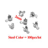 Jewelry Accessories Stainless Steel Geometric Edge Buckle Electroplated For Diy Clothing Necklace Head Decoration