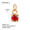 Jewelry Accessories Stainless Steel Geometric Electroplating Turquoise Zircon Pendant Necklace