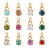 Jewelry Accessories Stainless Steel Geometric Electroplating Turquoise Zircon Pendant Necklace