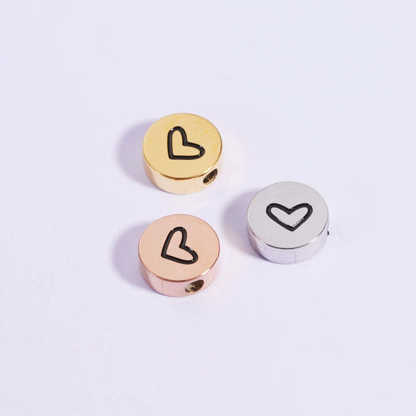 Jewelry Accessories Stainless Steel Geometric Heart Pendant Electroplating