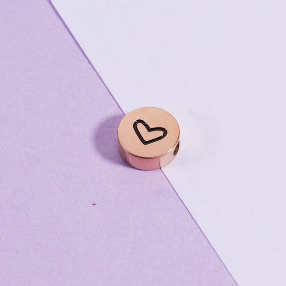 Jewelry Accessories Stainless Steel Geometric Heart Pendant Electroplating
