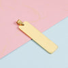 Jewelry Accessories Stainless Steel Geometric Rectangular Buckle Laser Pendant Electroplated