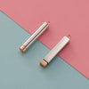 Jewelry Accessories Stainless Steel Glossy Geometric Cylindrical Cuboid Telescopic Stereo Stick Pendant Electroplated