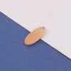 Jewelry Accessories Stainless Steel Glossy Oval Tail Pendant Diecasting