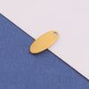 Jewelry Accessories Stainless Steel Glossy Oval Tail Pendant Diecasting