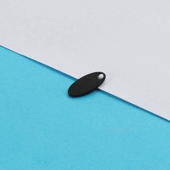 Jewelry Accessories Stainless Steel Glossy Oval Tail Pendant Diecasting