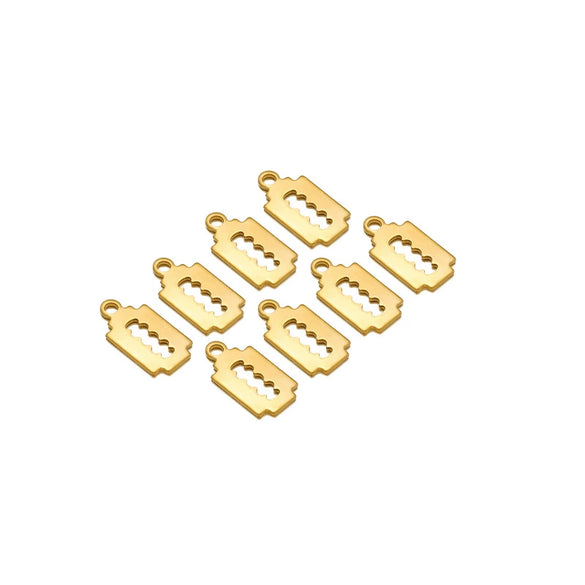 Jewelry Accessories Stainless Steel Gold Pendant With Wings Pattern Handmade Electroplated