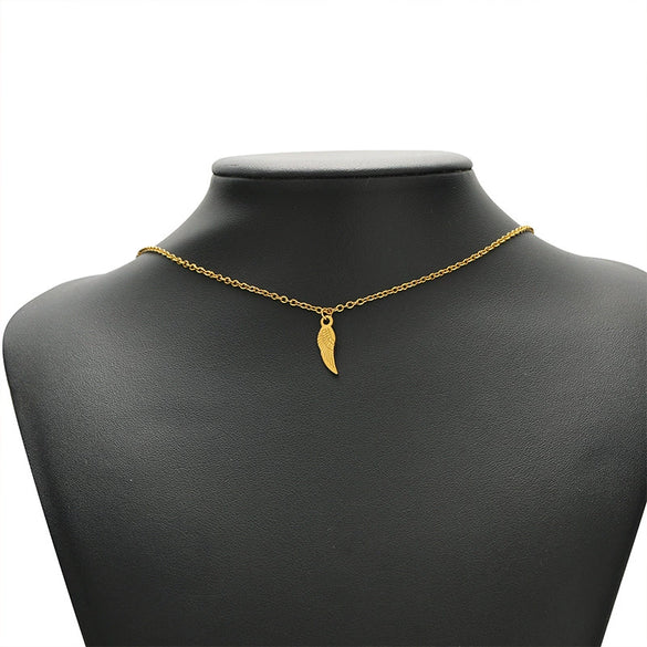 Jewelry Accessories Stainless Steel Gold Pendant With Wings Pattern Handmade Electroplated