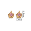 Jewelry Accessories Stainless Steel Heart And Five Pointed Star Pendant Earrings Necklace Bracelet With Electroplating