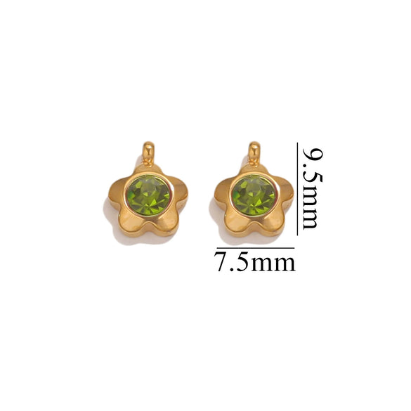 Jewelry Accessories Stainless Steel Heart And Five Pointed Star Pendant Earrings Necklace Bracelet With Electroplating