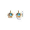 Jewelry Accessories Stainless Steel Heart And Five Pointed Star Pendant Earrings Necklace Bracelet With Electroplating
