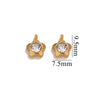 Jewelry Accessories Stainless Steel Heart And Five Pointed Star Pendant Earrings Necklace Bracelet With Electroplating