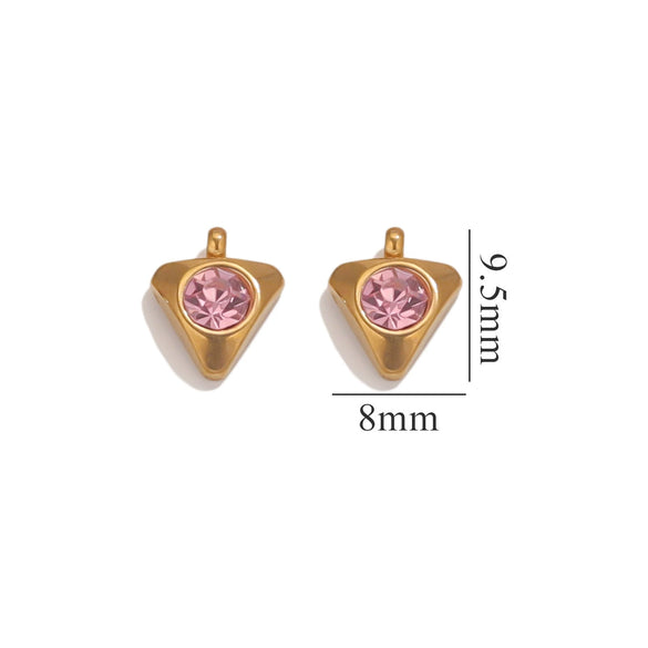 Jewelry Accessories Stainless Steel Heart And Five Pointed Star Pendant Earrings Necklace Bracelet With Electroplating