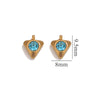 Jewelry Accessories Stainless Steel Heart And Five Pointed Star Pendant Earrings Necklace Bracelet With Electroplating